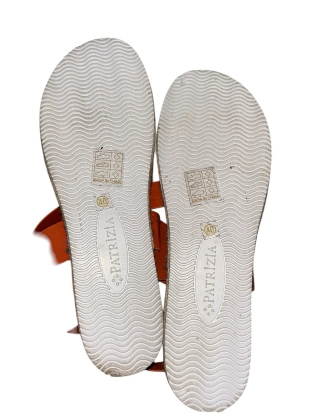 Patrizia by Spring Step "Kalissa" Orange Strappy Sandals Size 40/9 - Picture 7 of 8